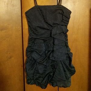 Navy Animal Print Cocktail Dress